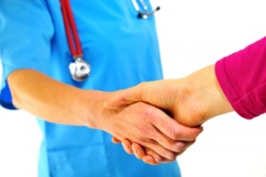 doctors shaking hands
