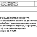 РАСПОРЕД ЗА ДЕЖУРСТВА ВО САБОТА ПОЛ. ЃОРЧЕ ПЕТРОВ за период од 18.04.2026 до 25.07.2026 година